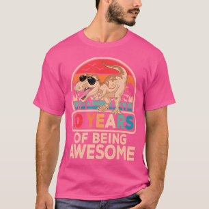T-shirt Drôle 10 Ans D'Être Impressionnant 10E Anniversair