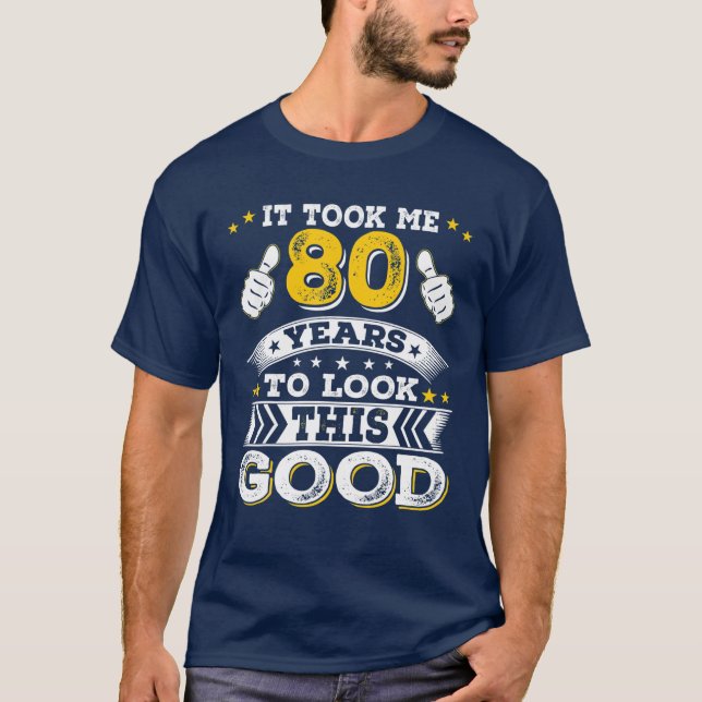 T-shirt Drôle 1942 80E 80 Ans Idée Anniversaire Pour Papa (Devant)