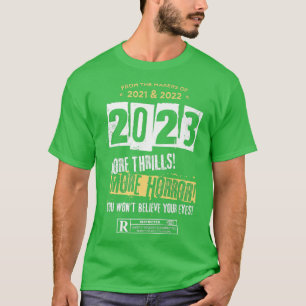 T-shirt Drôle 2023 Bonne année Bonne grande réinitialisati