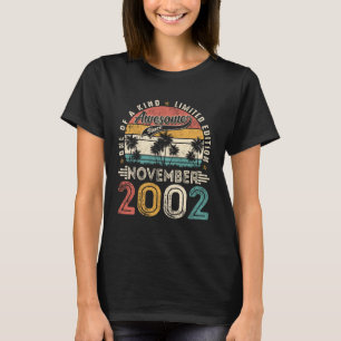 T-shirt Drôle 23 Ans Vintage Novembre 2002 23ème Naissance