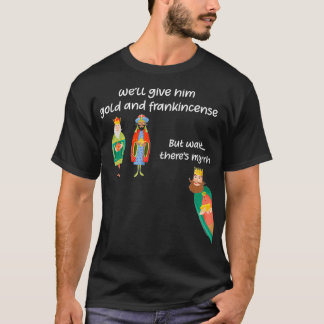 T-shirt Drôle 3 Hommes Sages Nativité Cadeau de Noël 