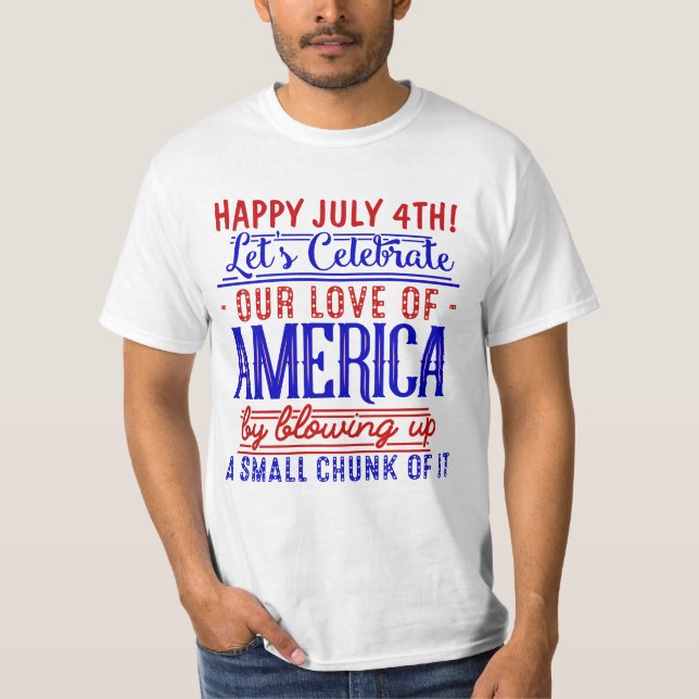 T-shirt Drôle 4 juillet Feu d'artifice Fête de l'Indépenda (Devant)