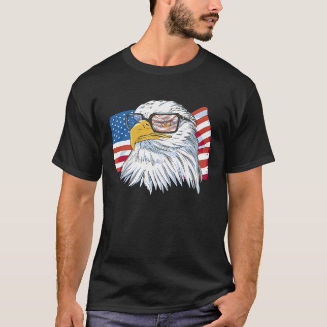 T-shirt Drôle 4 juillet USA Drapeau américain Patriotic Ea (Devant)