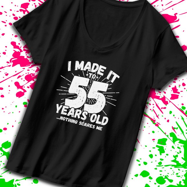 T-shirt Drôle 55e anniversaire Citation Sarcastique 55 ans (Créateur téléchargé)