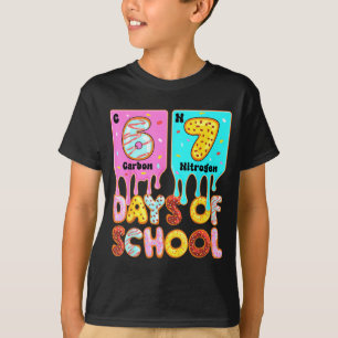 T-shirt Drôle 67 Jours D'école Mème Tableau Périodique Dri