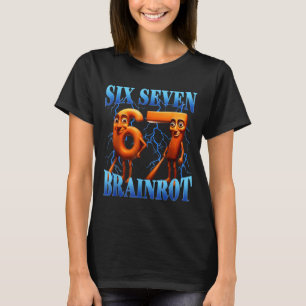 T-shirt Drôle 67 Mème Italian Brainrot Tung Tung Sahur Six