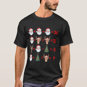 T-shirt Drôle 67 Meme Noël Prof de Maths Santa Six Sept