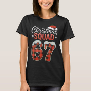 T-shirt Drôle 67 Six Sept Mème Brainrot 67 Noël Carré