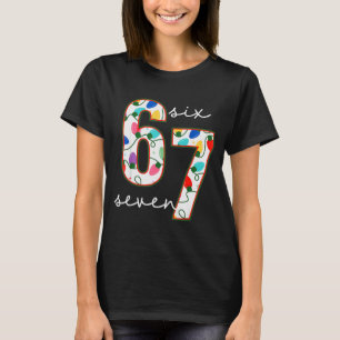 T-shirt Drôle 67 Six Sept Mème Cringe Noël 