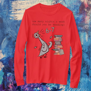 T-shirt Drôle “6–7 Nuits de Lecture” Enseignant et Amateur