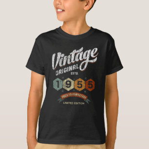 T-shirt Drôle 70 ans 1955 Vintage 70e anniversaire Cadeau