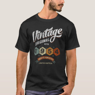 T-shirt Drôle 71 ans 1954 Vintage 71e anniversaire Cadeau
