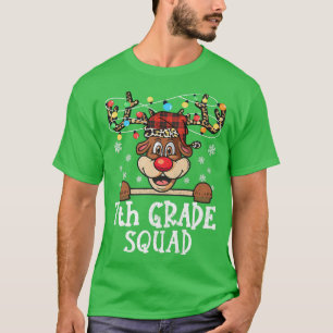 T-shirt Drôle 7e classe Enseignant de Noël des rennes de l