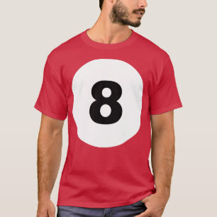 T-shirt Drôle 8 Bal Costume Lazy Billiard Hommes Enfants F