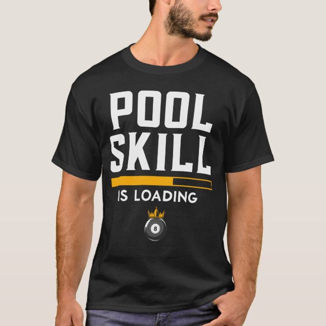 T-shirt Drôle 8 Ball Citation Sports Billard Piscine (Devant)