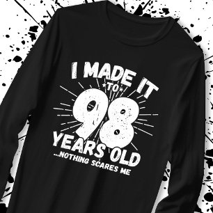 T-shirt Drôle 98ème Anniversaire Citation Sarcastique 98 A