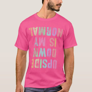 T-shirt Drôle à l'envers est ma normale gymnastique tumbli