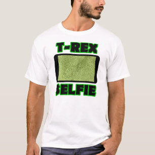 T-Shirt drôle à manches courtes Selfie T-Rex Dinos