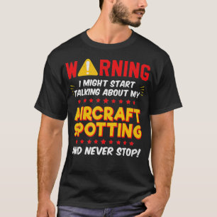 T-shirt Drôle Aéronef Aéronef Spots, Plane Joke 1
