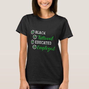 T-shirt Drôle Africain-Américain Cadeau Tattooïste Histori