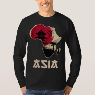 T-shirt Drôle Afrique Asie mélangés
