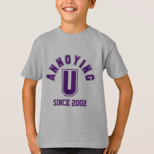 T-shirt Drôle Agaçant Vous Garçon Tee, Violet
