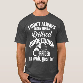 T-shirt Drôle Agent correctionnel retraité Hommes cadeaux