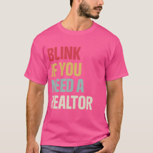 T-shirt Drôle Agent Immobilier Retro Lien Si Vous Avez Bes