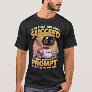 T-shirt 🤖 Drôle Ai Invite Image Vol Mèmes Sarcastiques