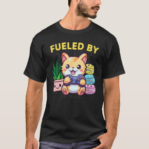 T-shirt Drôle Alimenté Par Les Plantes De Chat Joueur Maca