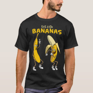 T-shirt Drôle Allons-y Bananes Cadeaux Enfants Garçons Fil