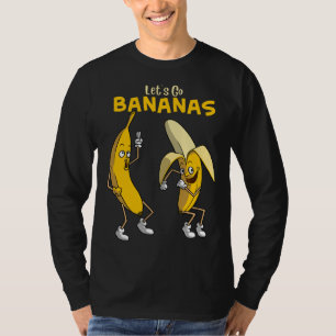 T-shirt Drôle Allons-y Bananes Cadeaux Enfants Garçons Fil