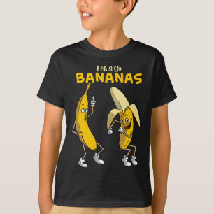 T-shirt Drôle Allons-y Bananes Cadeaux Enfants Garçons Fil
