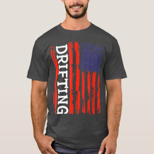 T-shirt Drôle américain drôles voitures dérive Burnout