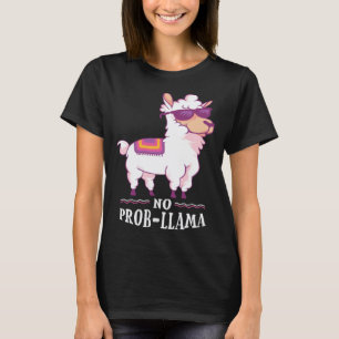 T-shirt Drôle Amoureux d'Alpaca sans Problème Lama