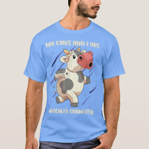 T-shirt Drôle Amoureux des animaux de ferme agricole Vache