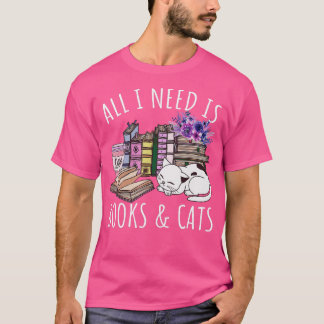 T-shirt Drôle Amoureux des chats Kitten Lire Tout Ce Dont 