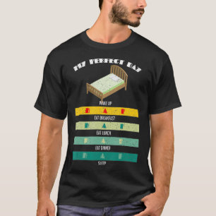T-shirt Drôle Amoureux Dormir Lazy Mon Parfait Jour Nap Li