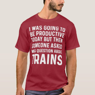 T-shirt Drôle Amusant Train À Vapeur Cadeaux Pour Hommes R