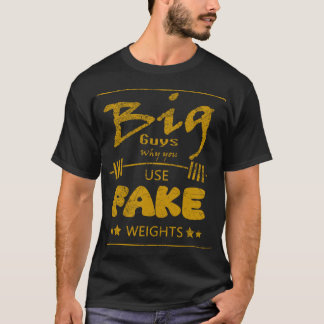 T-shirt drôle anatoly fausse farine de poids - jaune / or