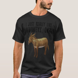 T-shirt Drôle Âne Pour Hommes Femmes Mule Animal Farming H