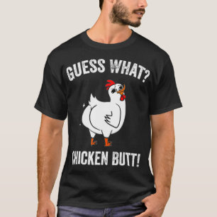 T-shirt Drôle animal Devinez ce poulet Butt mignon poulets