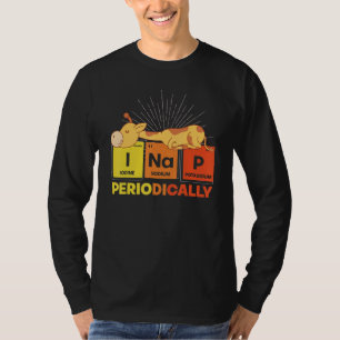 T-shirt Drôle animal Nap Table périodique Pyjama mignonne