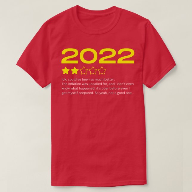 T-shirt Drôle année de notation 2022 en révision (Design devant)