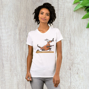 T-shirt Drôle Anteater Cartoon Quirky Running Animal