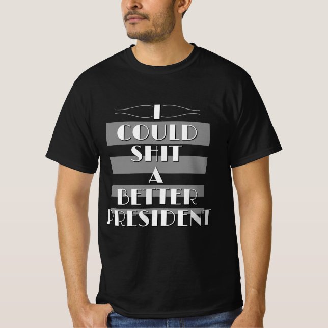 T-shirt Drôle anti, démocrate politique (Devant)
