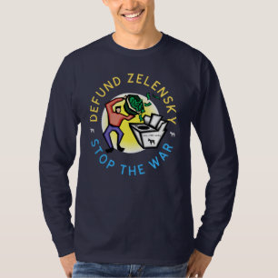 T-shirt Drôle anti-guerre Zelensky DNC Blanchiment d'argen