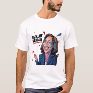 T-shirt Drôle anti Kamala Harris riant Politique