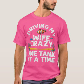 T-shirt Drôle Aquarium Designs Hommes Papa Mari Poisson Ta