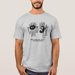 T-shirt Drôle araignées et araignées Web tissage Cartoon